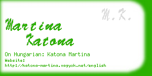 martina katona business card